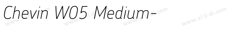 Chevin W05 Medium字体转换